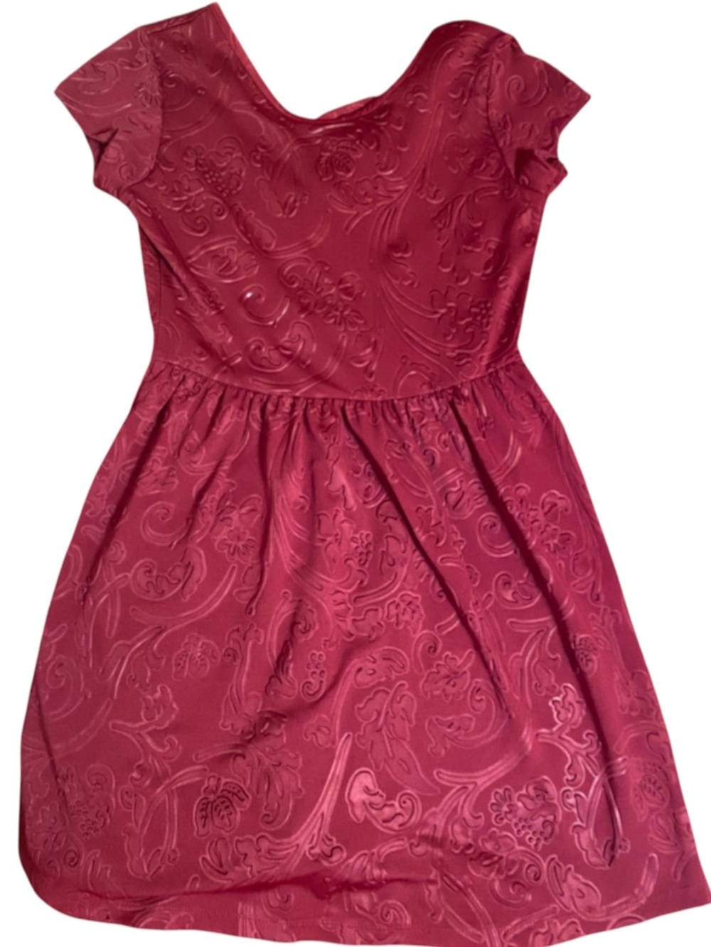 Wet Seal Crush By ABC Family Wine Colored Skater Dress Size Medium
